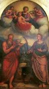 Girolamo Troppa Madonna and Child in glory with France oil painting artist